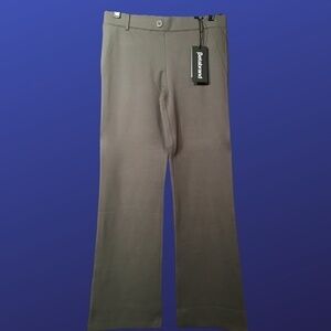 BETABRAND DRESS PANT YOGA PANTS, NWT, Bootcut, PEWTER, Size M